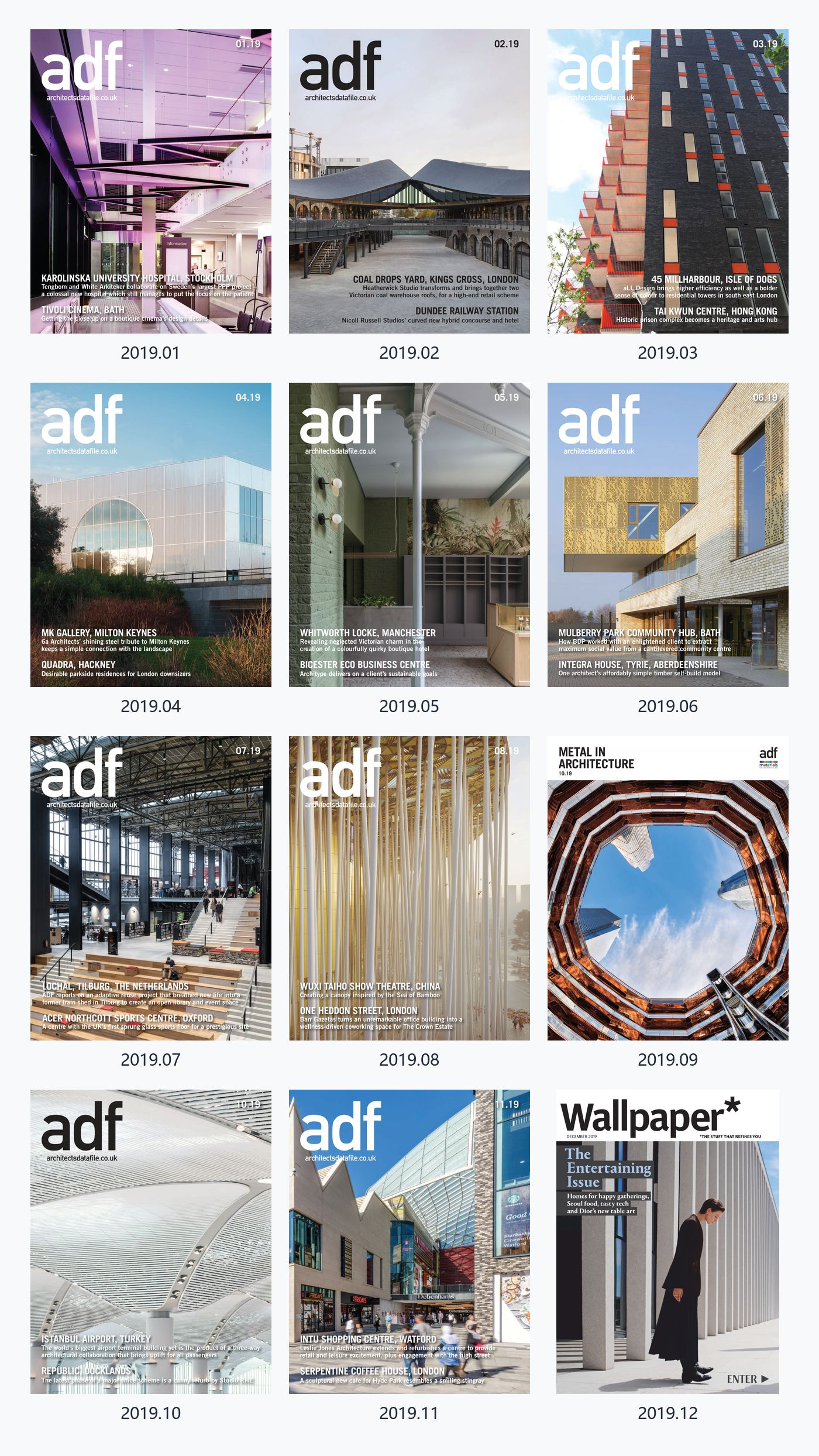 Architects Datafile（ADF）2019年合集adf英国建筑设计杂志 PDF高清