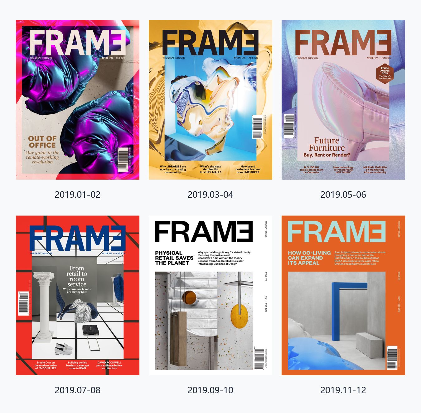 Frame 2019年合集荷兰室内设计空间设计杂志 PDF高清