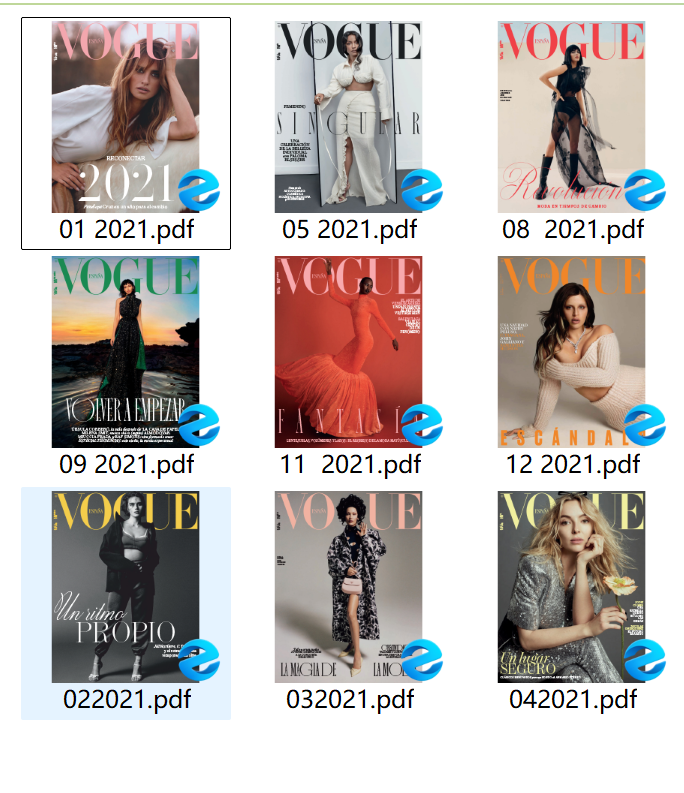 《Vogue Espana》2021年合集vogue西班牙版杂志PDF下载