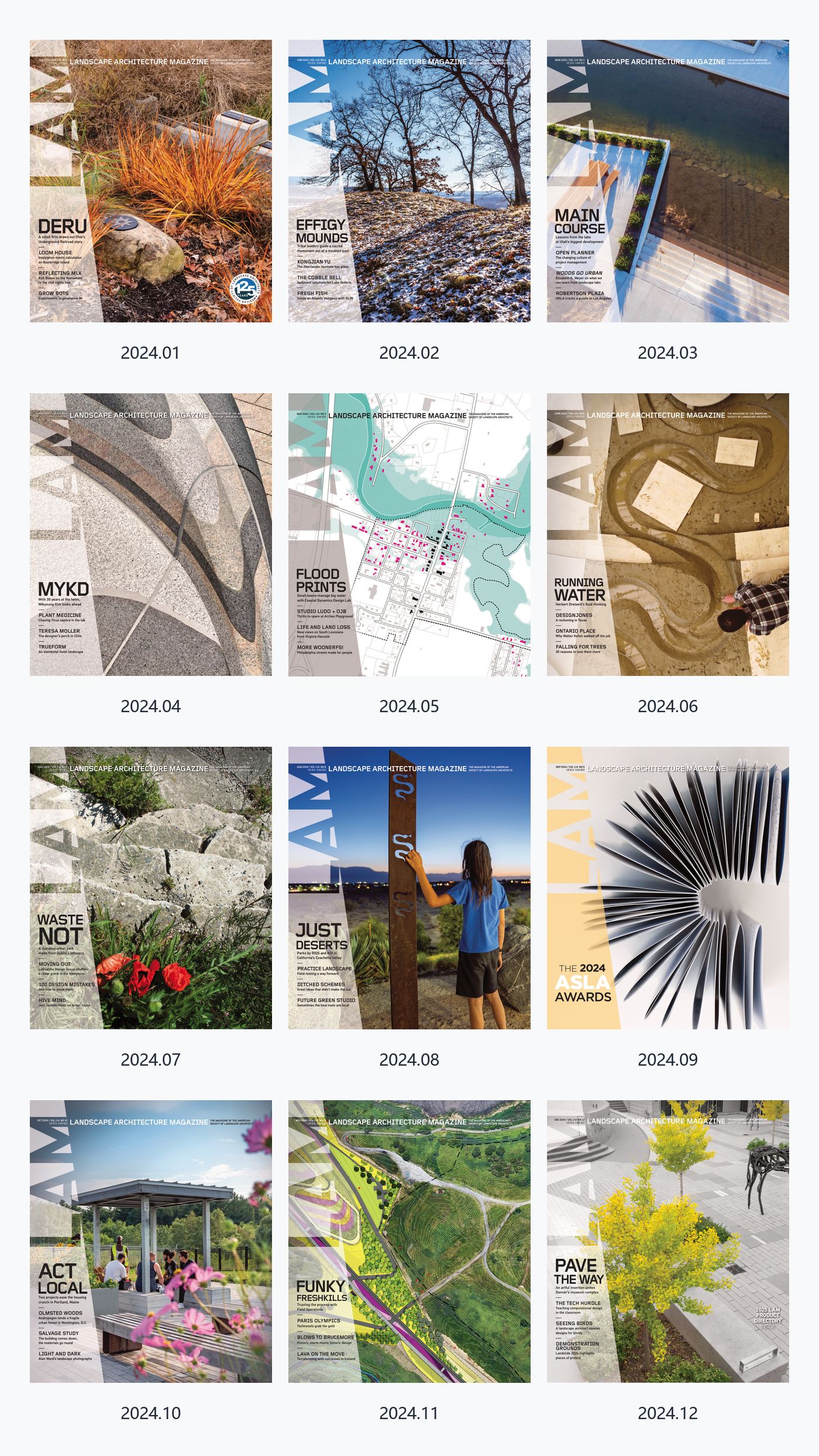 Landscape Architecture USA 2024年合集美国景观建筑杂志 PDF高清