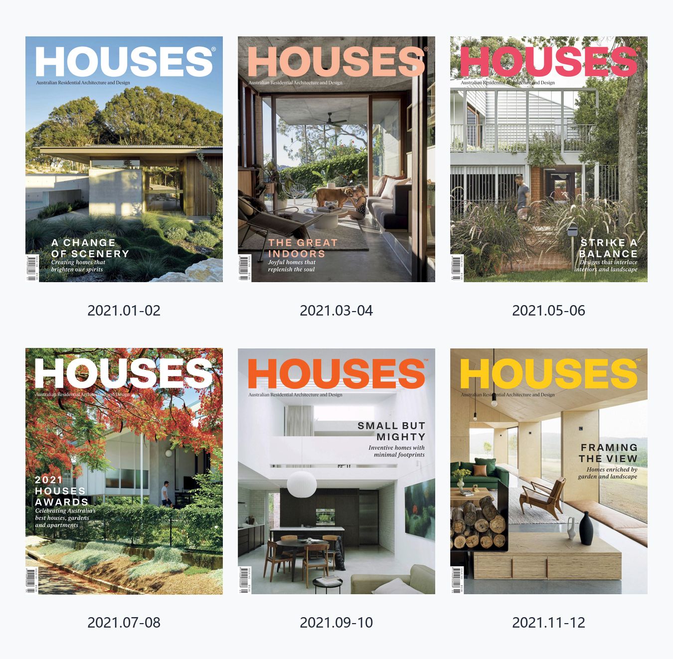 Houses Australia 2021年合集澳大利亚住宅建筑设计杂志 PDF高清
