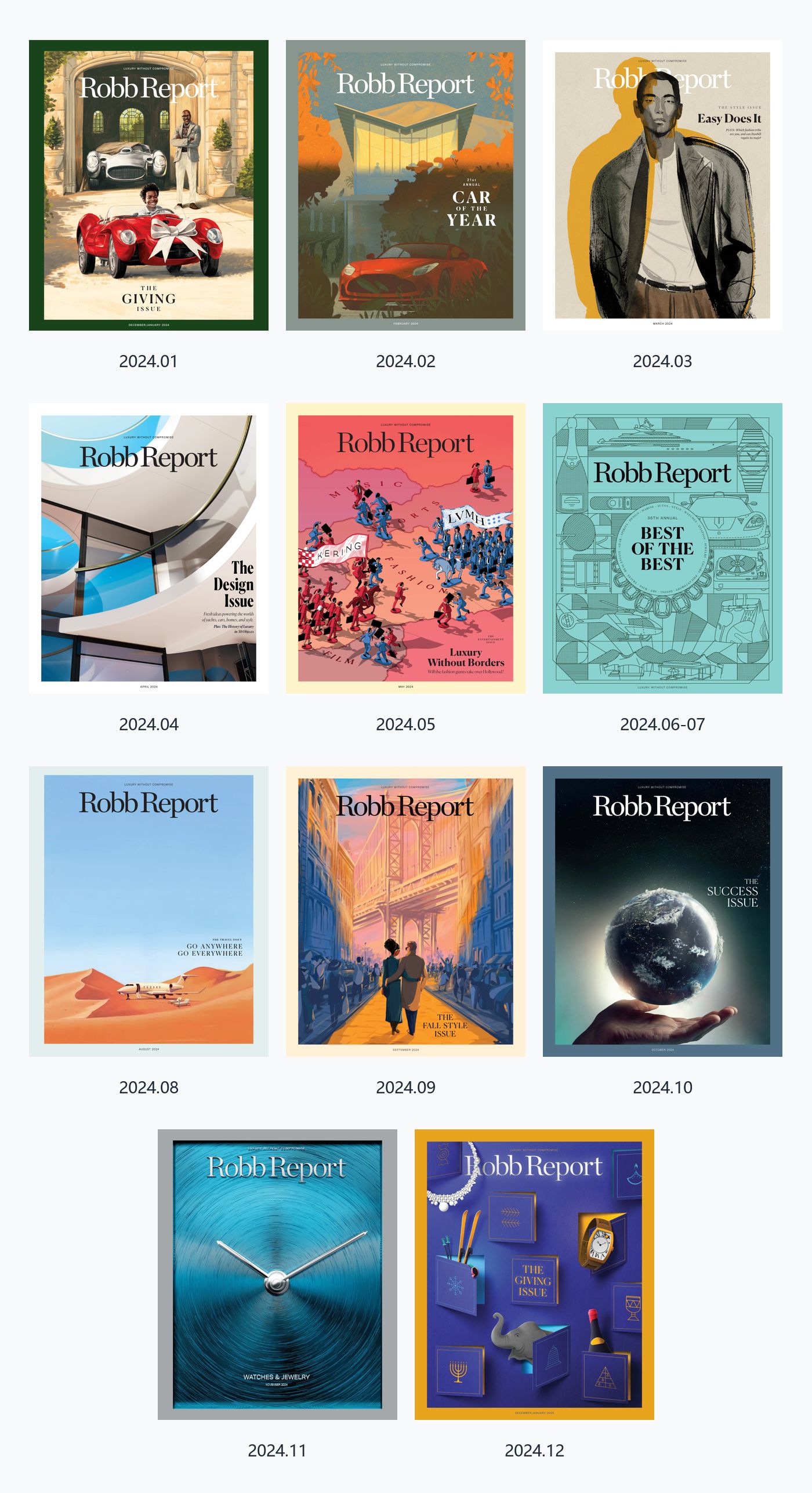 Robb Report 2024年合集罗博报告美国高端奢华生活方式杂志 PDF高清
