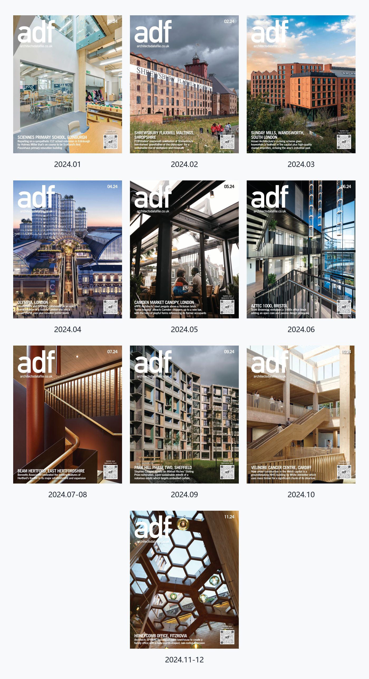 Architects Datafile（ADF）2024年合集adf英国建筑设计杂志 PDF高清