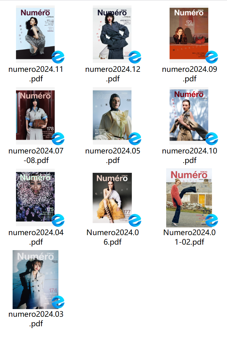 日版《numero》2024年合集Numero日版日文时尚杂志PDF下载 | 我读