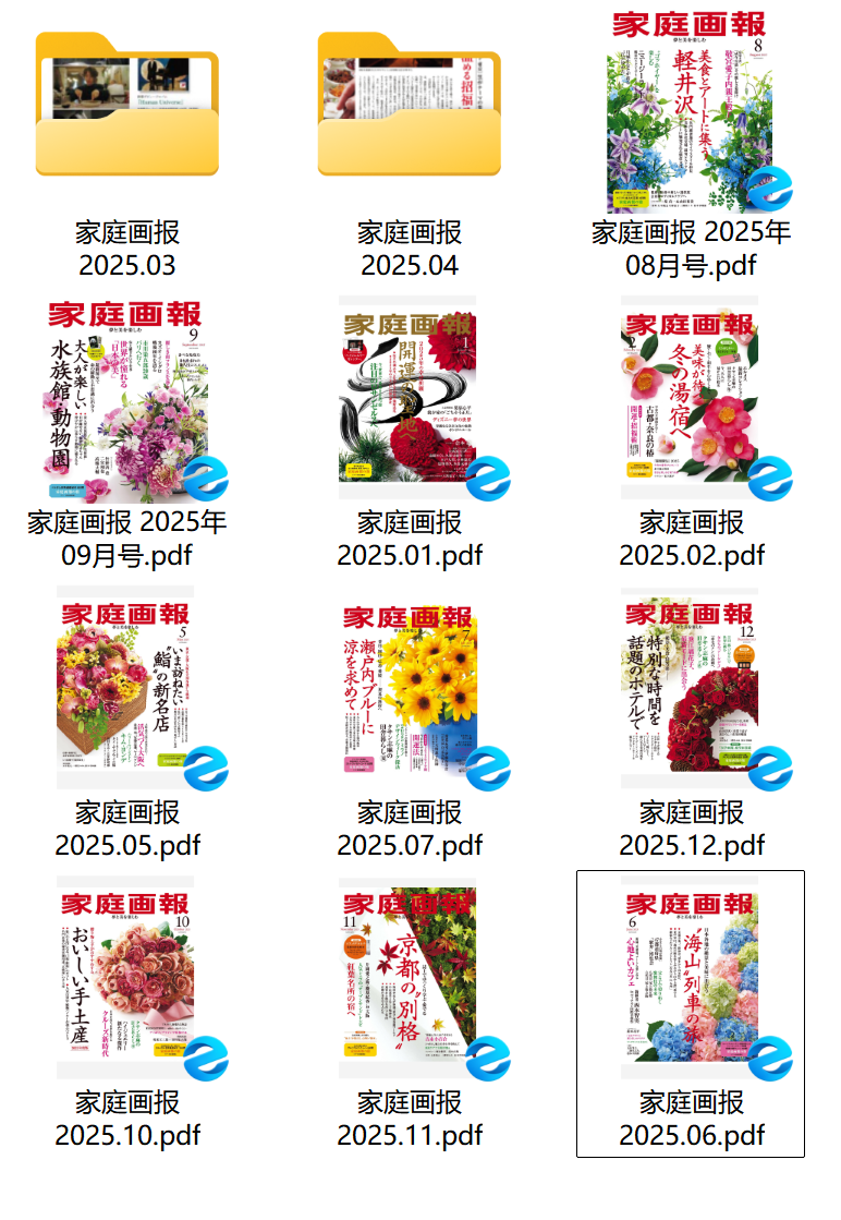 《家庭画报》2025年合集日本著名的高端生活方式杂志PDF下载 | 我读