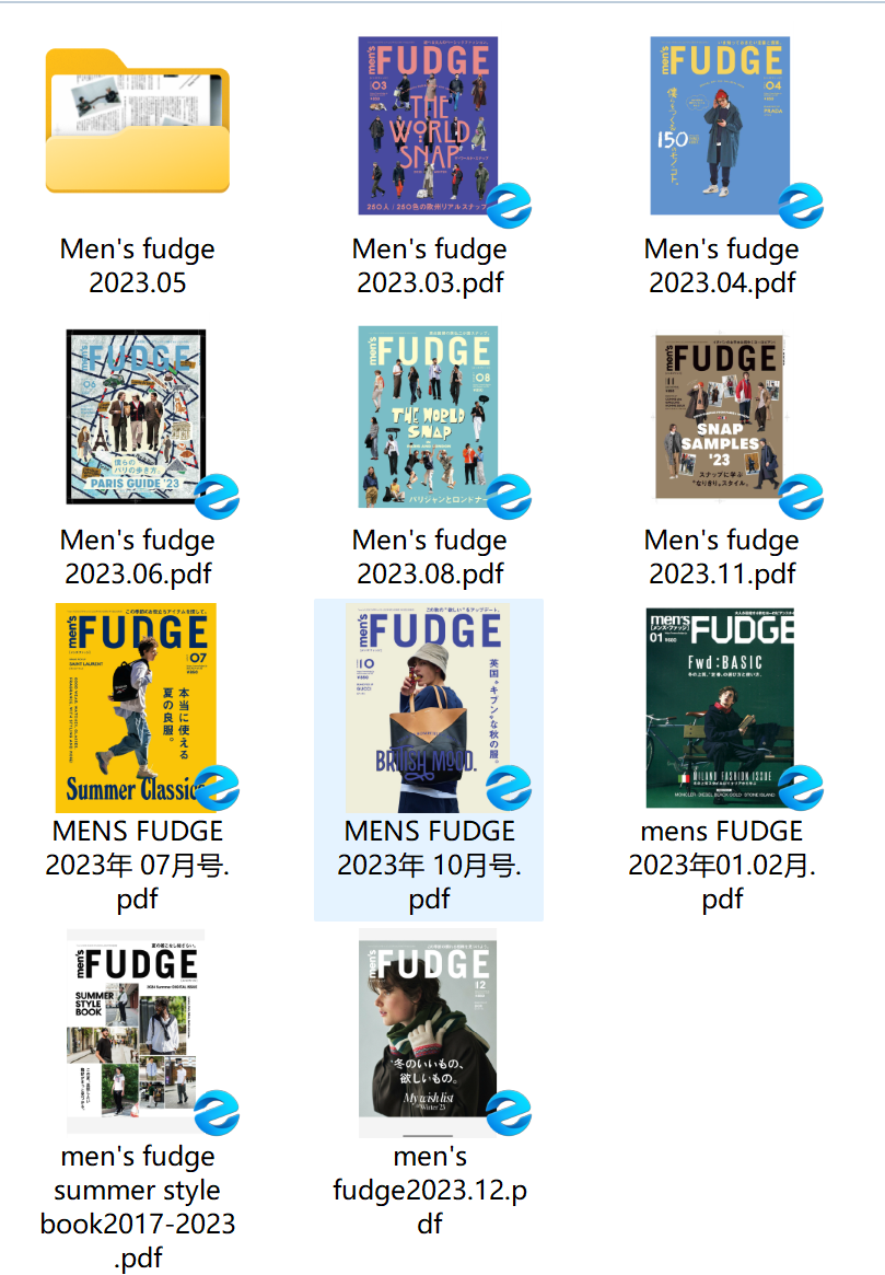 《Men’s fudge》2023年合集日本男士时尚潮流杂志日杂PDF下载