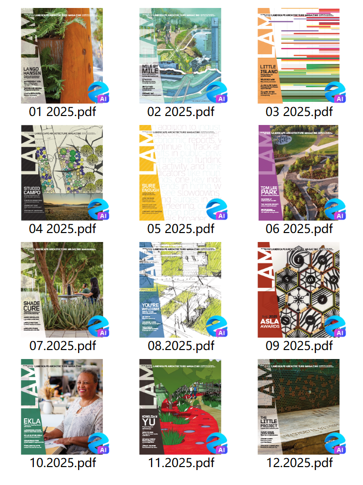 《Landscape Architecture USA》2025年合集美国景观建筑杂志PDF下载 |我读