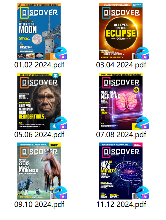 Discover 发现杂志 2024年合集电子版PDF下载