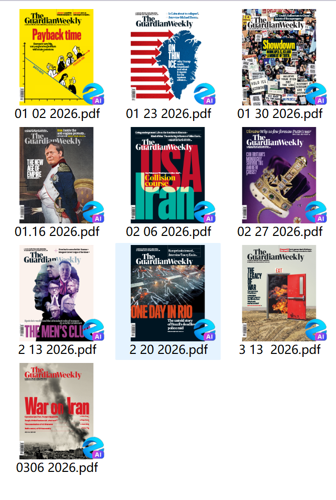 《The Guardian Weekly》英国卫报周刊 2026年1-12月合集PDF下载