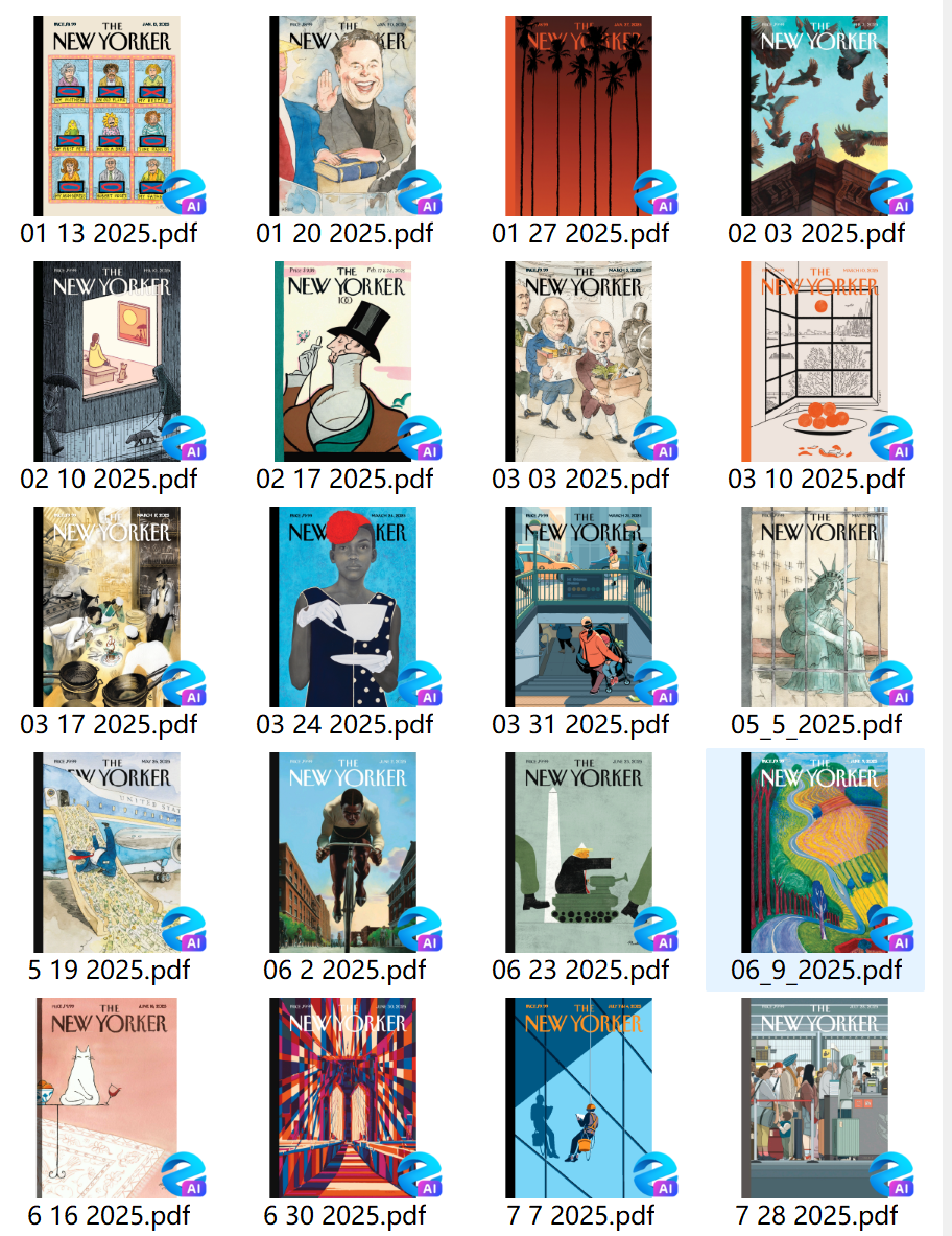 The New Yorker纽约客杂志2025年合集PDF下载