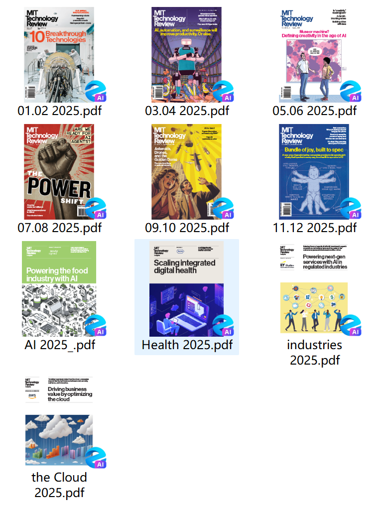 MIT Technology Review《麻省理工科技评论》2025年合集杂志PDF下载