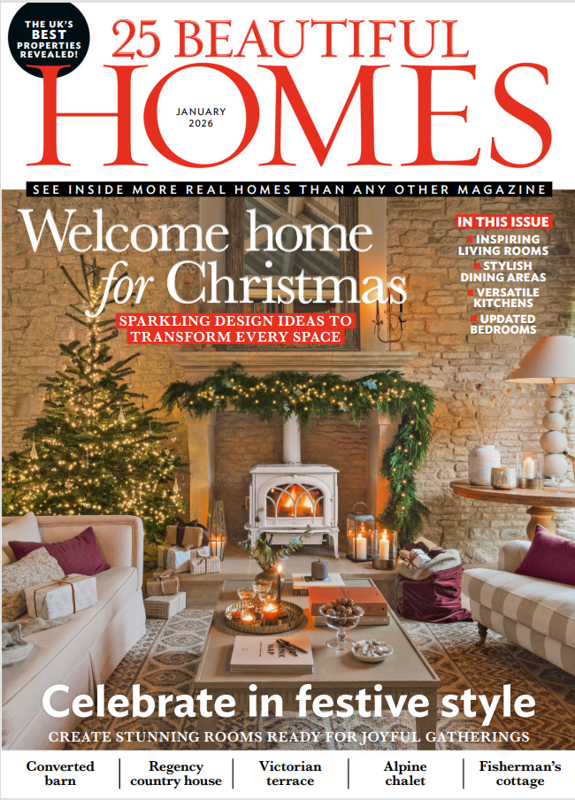 《25 Beautiful Homes》2026年1月英国室内设计杂志PDF高清素材