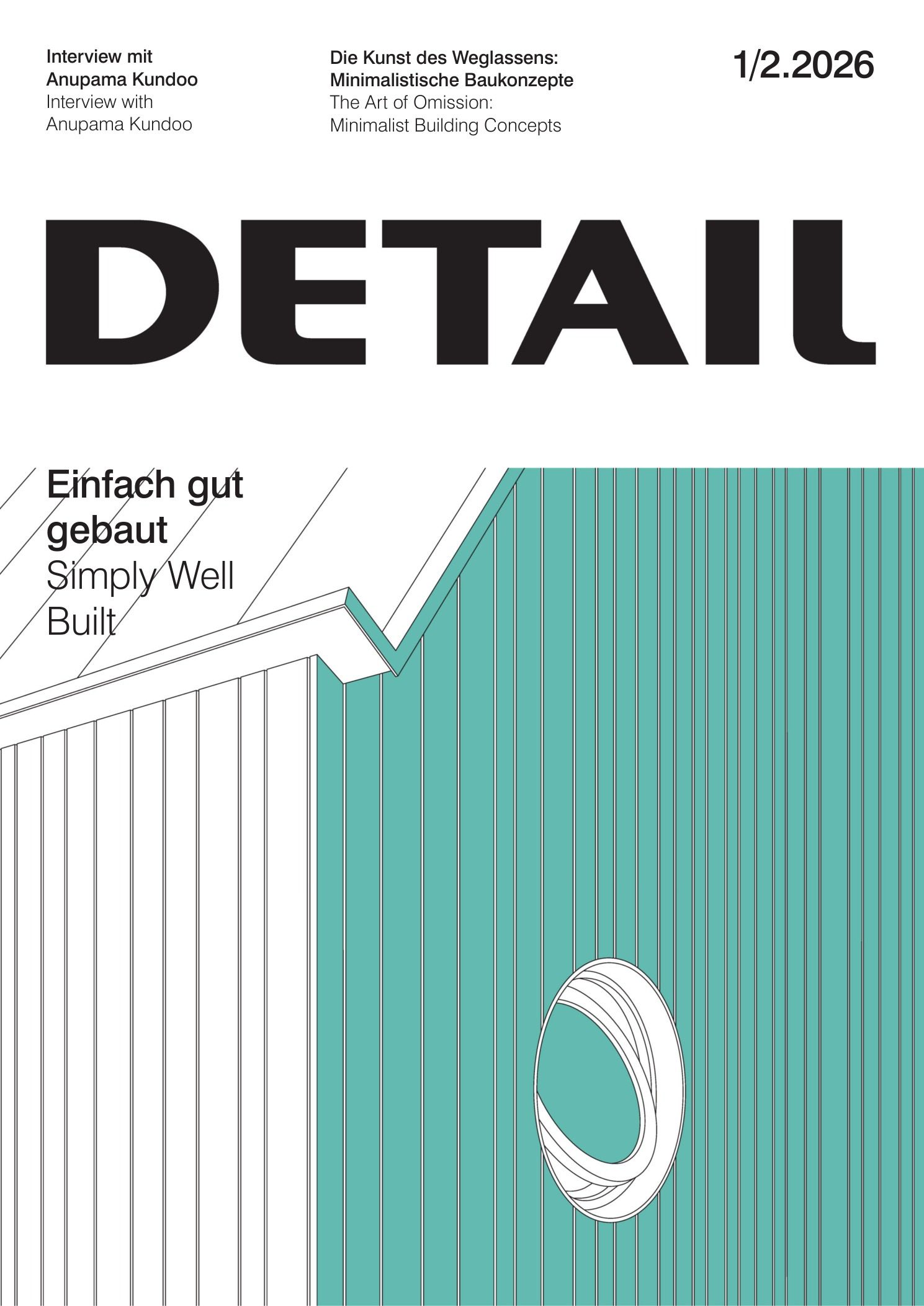 Detail 2026年1-2月刊 德国建筑景观杂志 PDF高清