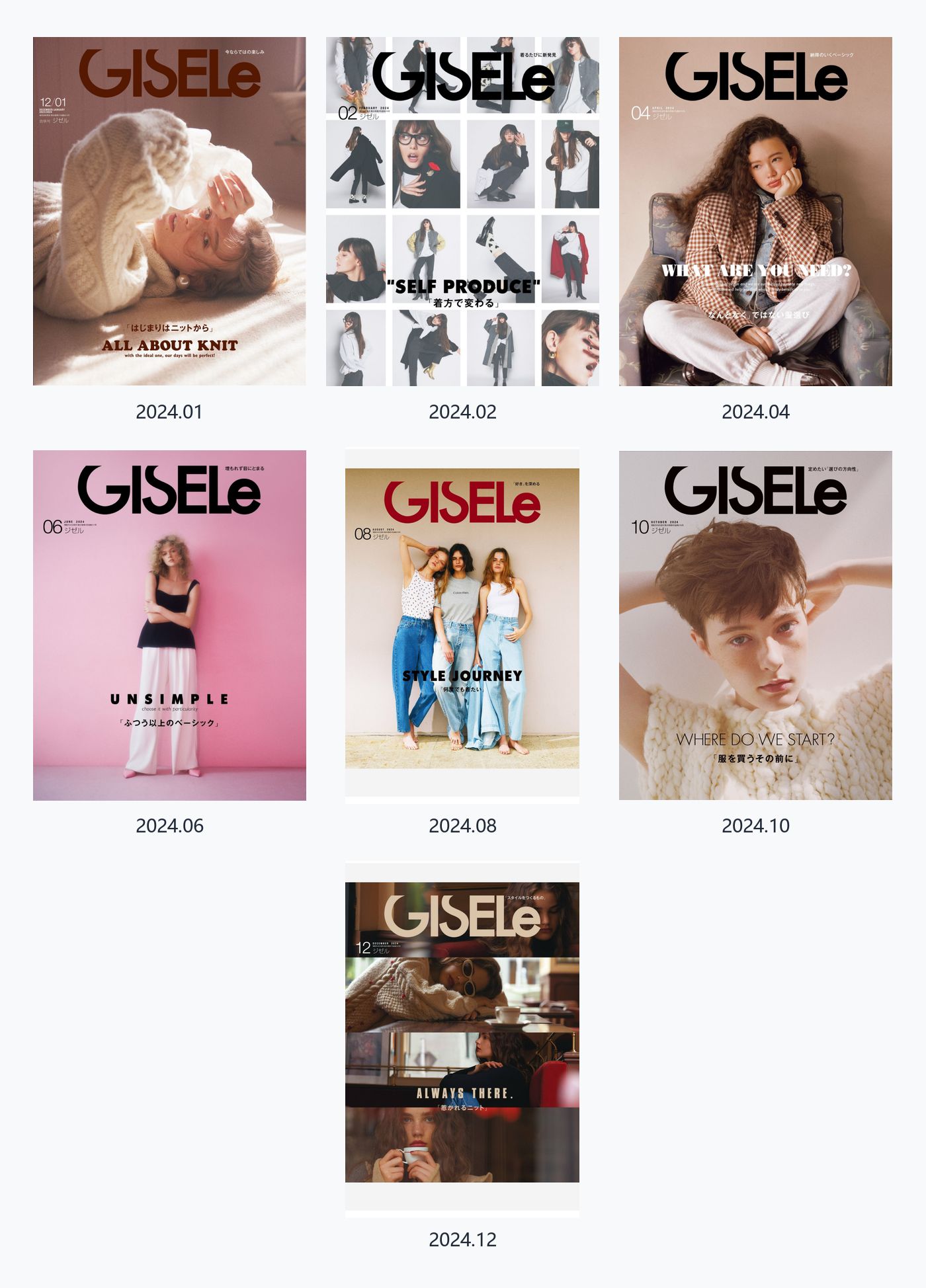 Gisele 2024年合集日本女士时尚杂志日杂 高清PDF