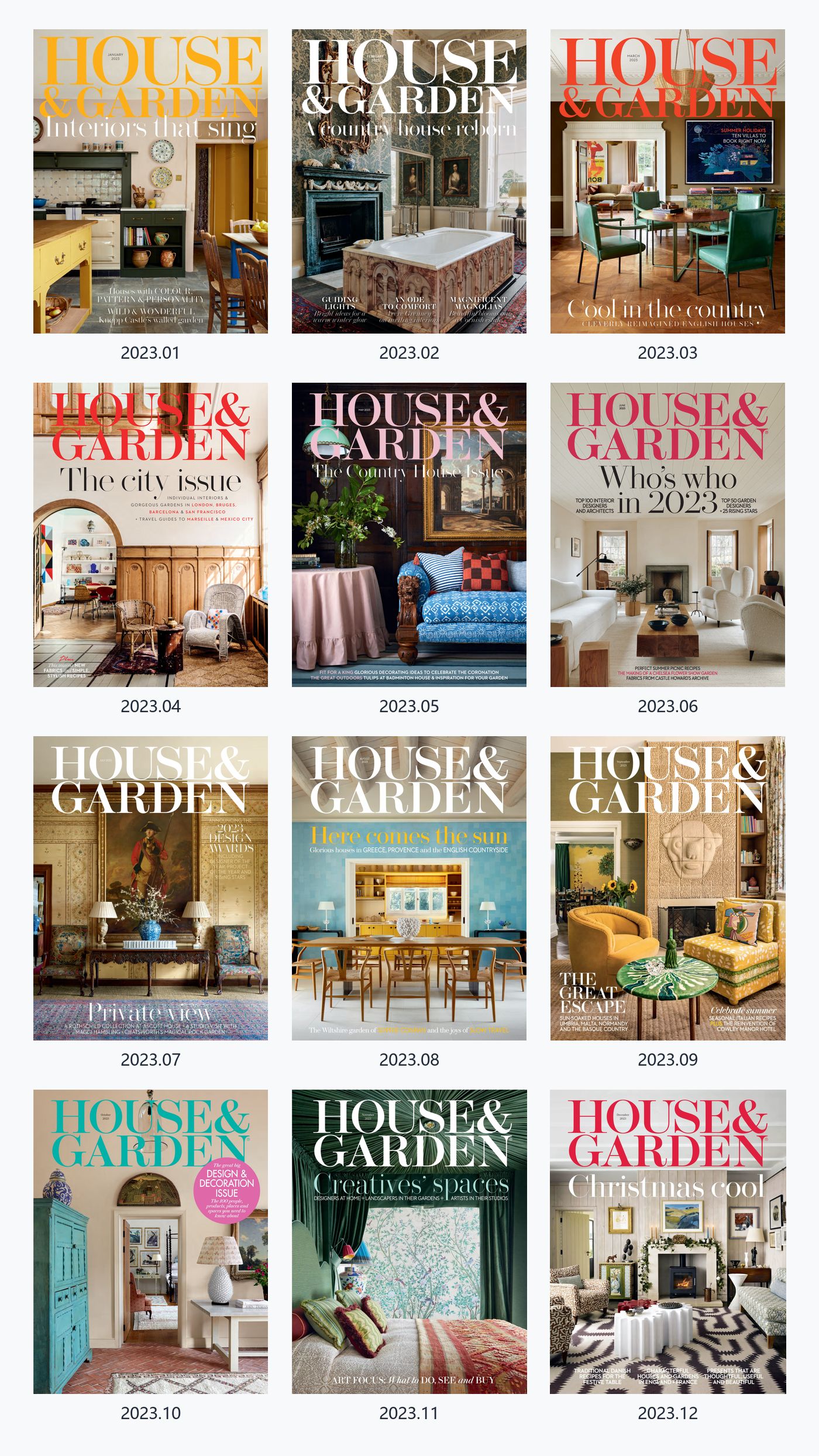 House Garden UK 2023年合集英国家居花园杂志 PDF高清
