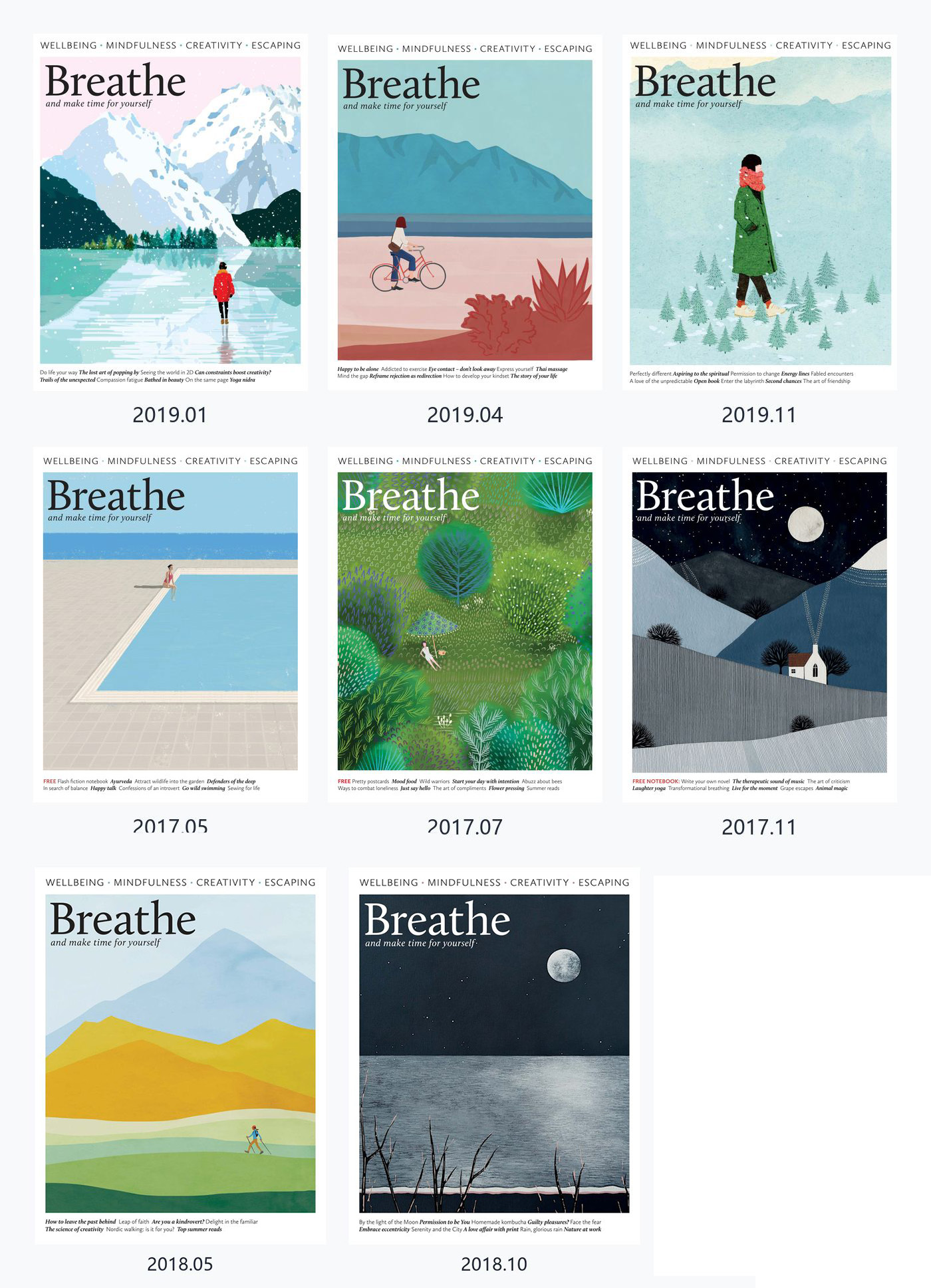 Breathe 2017-2019年Breathe呼吸杂志英国版 PDF高清