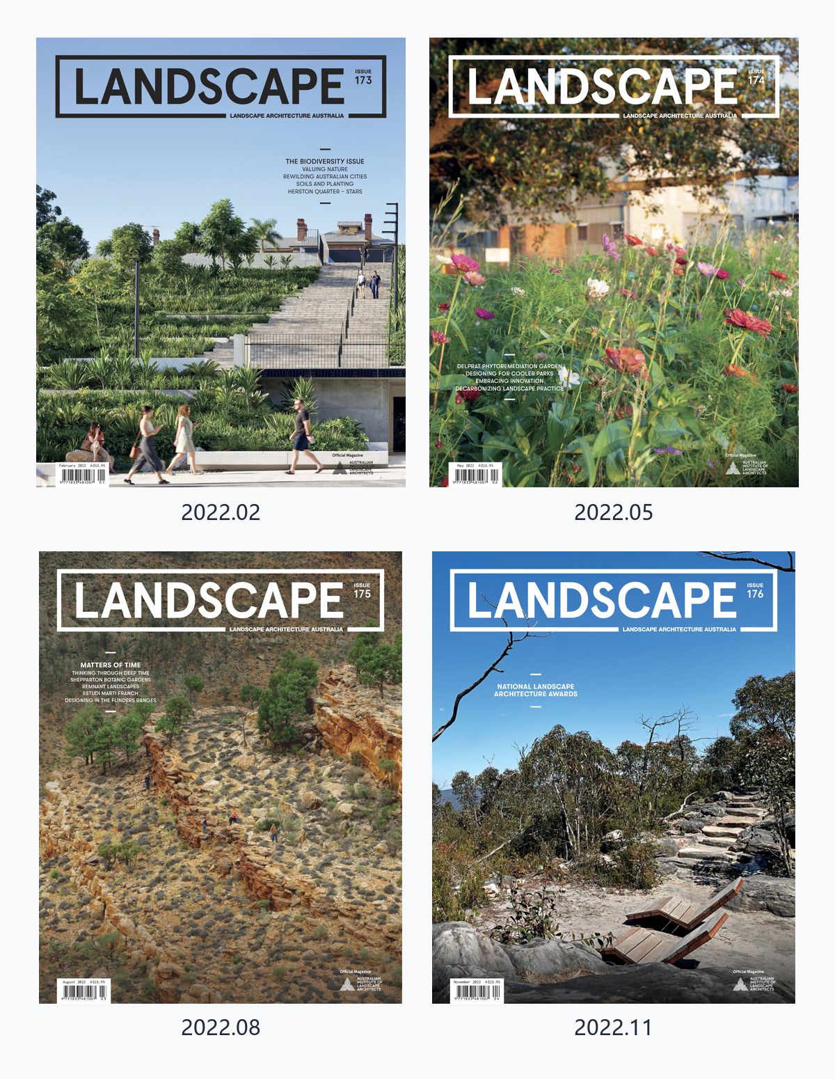 Landscape Architecture Australia 2022年合集澳大利亚景观建筑杂志