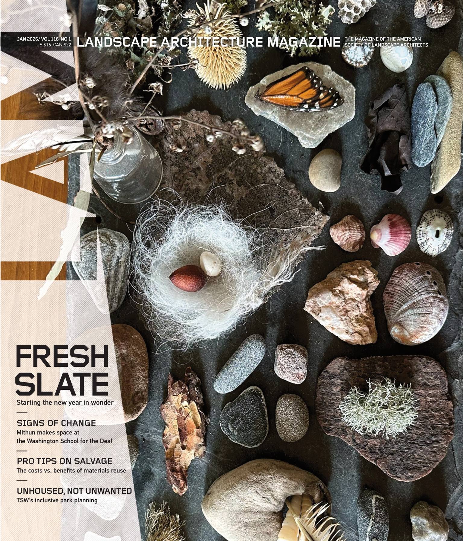 Landscape Architecture USA 2026年1月刊 美国景观建筑杂志 PDF高清