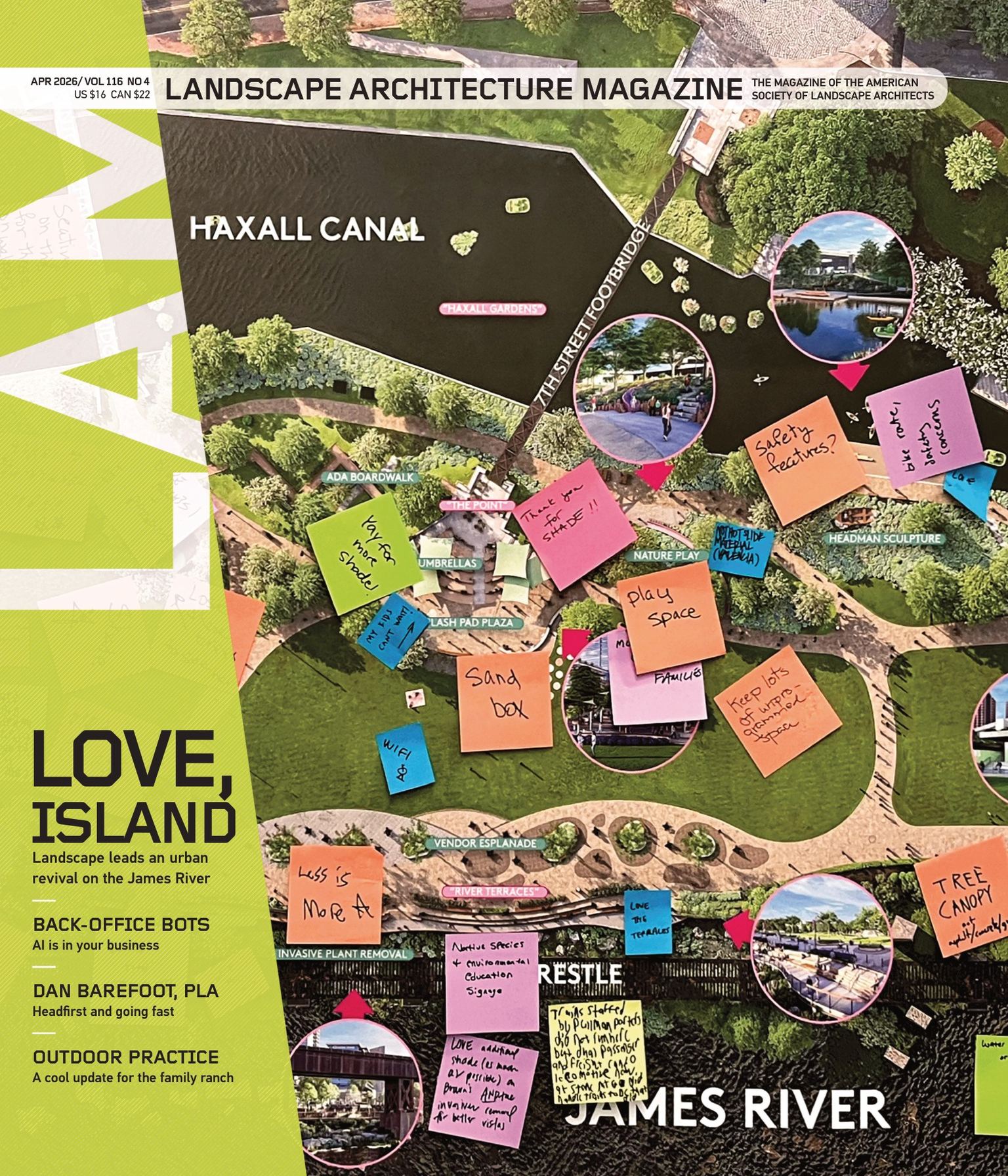 Landscape Architecture USA 2026年4月刊 美国景观建筑杂志 PDF高清