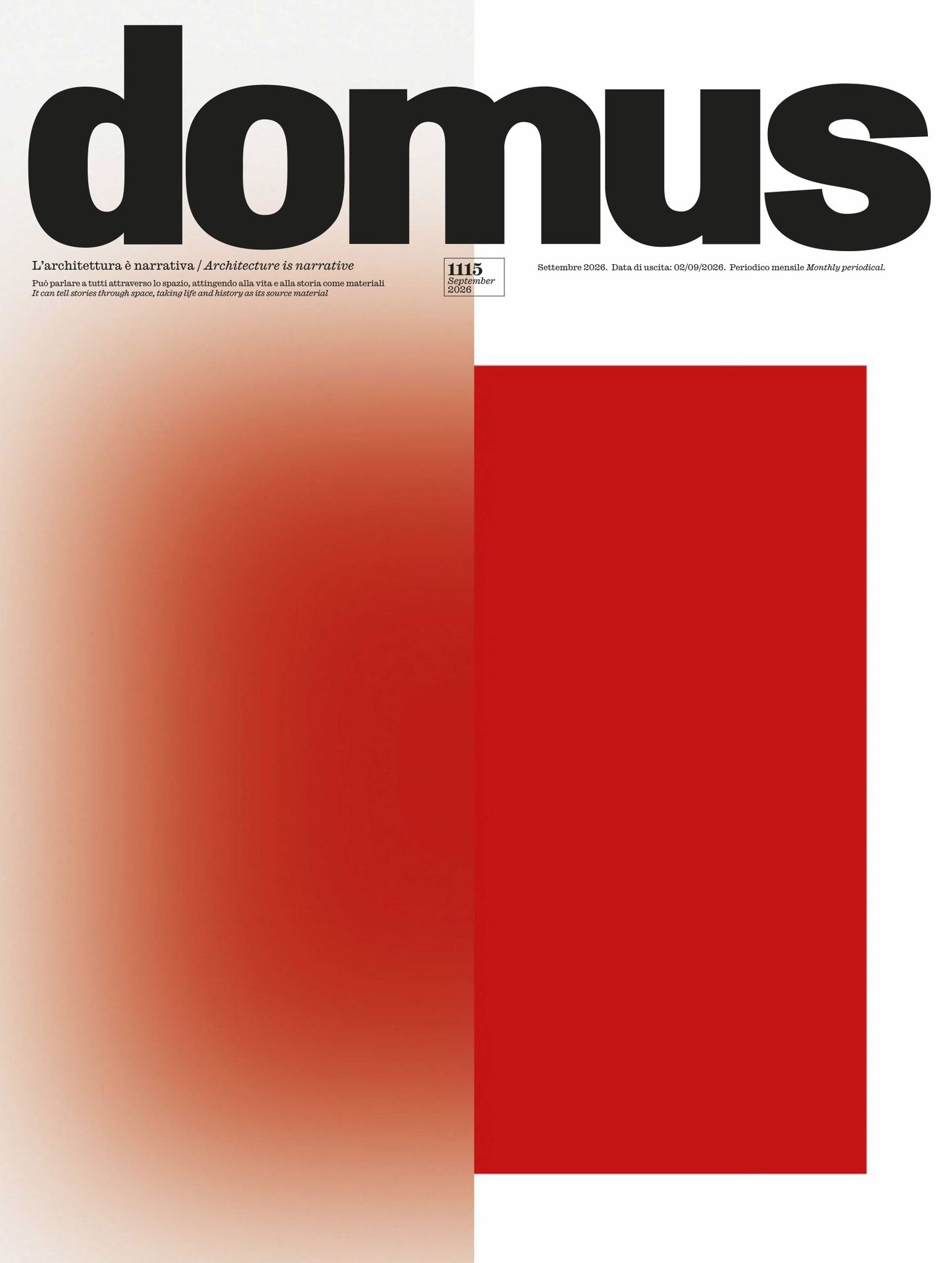 Domus Italia 2026年9月刊意大利建筑设计杂志 PDF高清